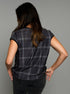 The Relaxed Tee -  Grey Floral / Grey Plaid